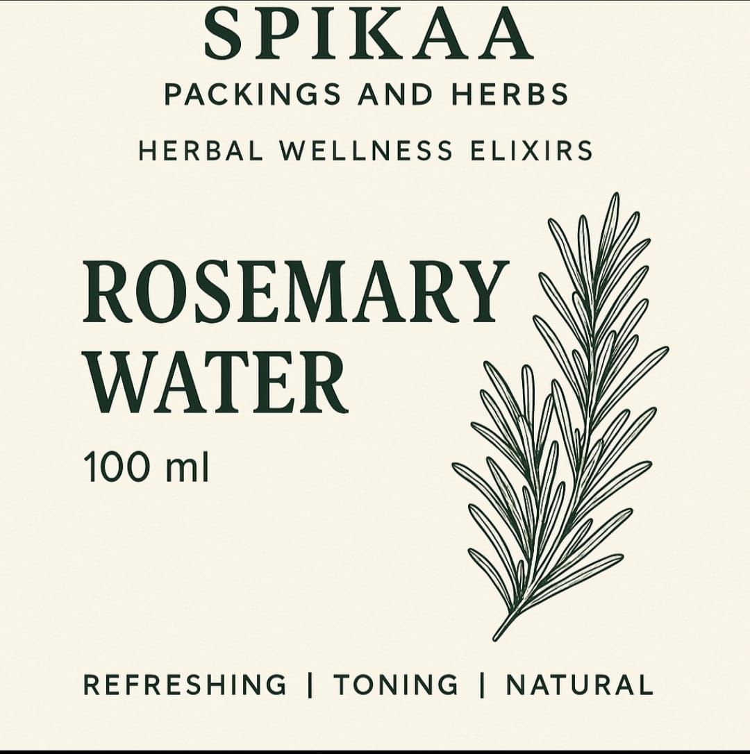 Bottle of rosemary water